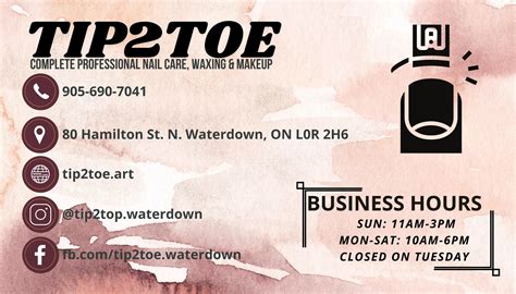 Tip 2 Toe, 80 Hamilton St N, Waterdown, ON, phone +1 289